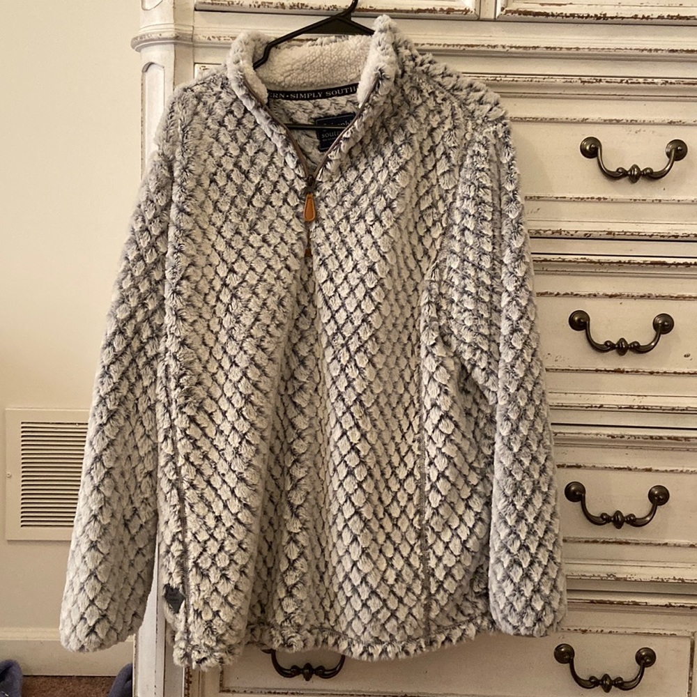 Simply Southern pull over 1/4 zip very soft and plush
